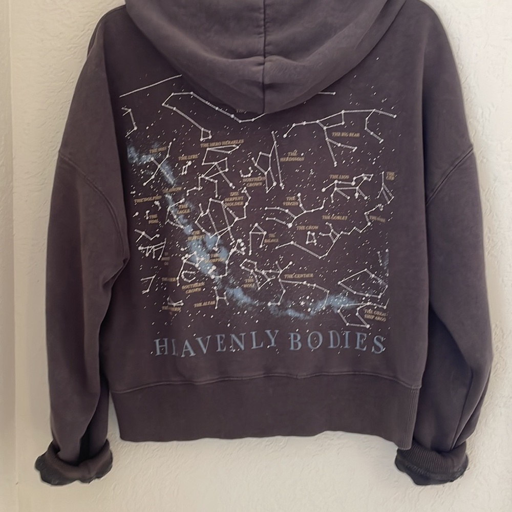 Constellations, stars, cosmos hoodie “heavenly bodies” // medium